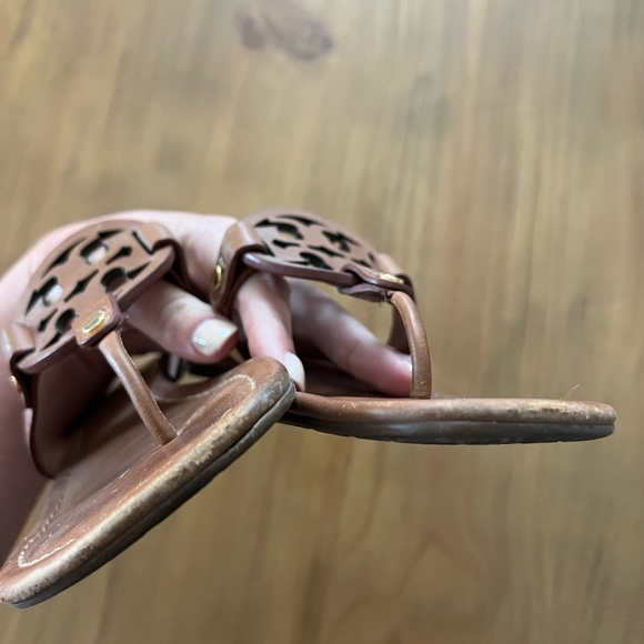 Tory Burch Miller Vintage Vachetta Leather Sandals - Picture 5 of 5